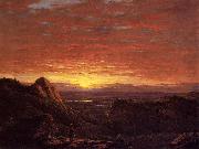 Frederic Edwin Church Morning, Looking East over the Hudson Valley from the Catskill Mountains Spain oil painting reproduction
